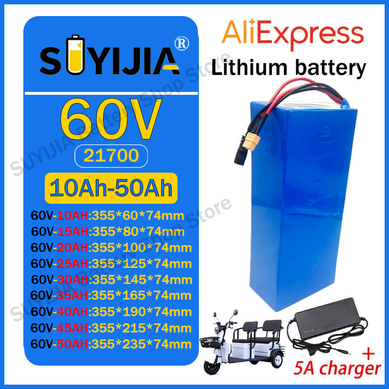 21700 60V 50Ah 45Ah 20Ah 25Ah  - 60V 30Ah Electric Scooter Battery recensie en prijs