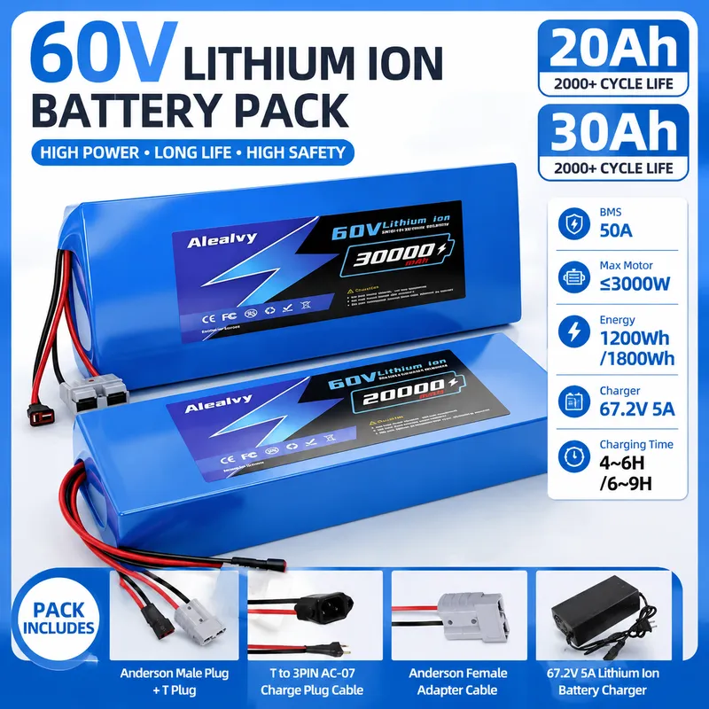 60V 20AH 30AH 21700 lithiumbat - 60V 30Ah Electric Scooter Battery recensie en prijs