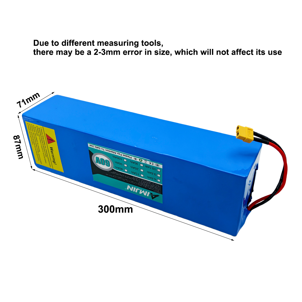 60V batterij 15000mAH 18650 Li - 60V 30Ah Electric Scooter Battery recensie en prijs