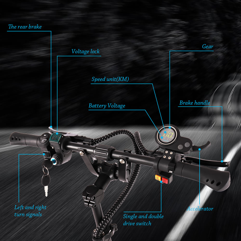 Elektrische scooter voor volwa - 60V 5600W Dual Motor Electric Scooter recensie en prijs